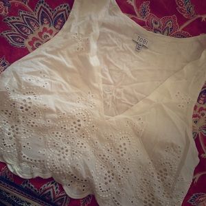 Tobi lace crop top
